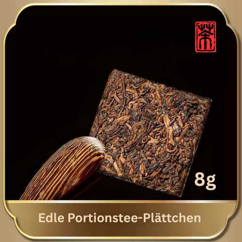 Ban Zhang Stil Shu Pu-Erh Tee – Portionierte Premium Tee-Plättchen (196g) | Jahrgang 2020